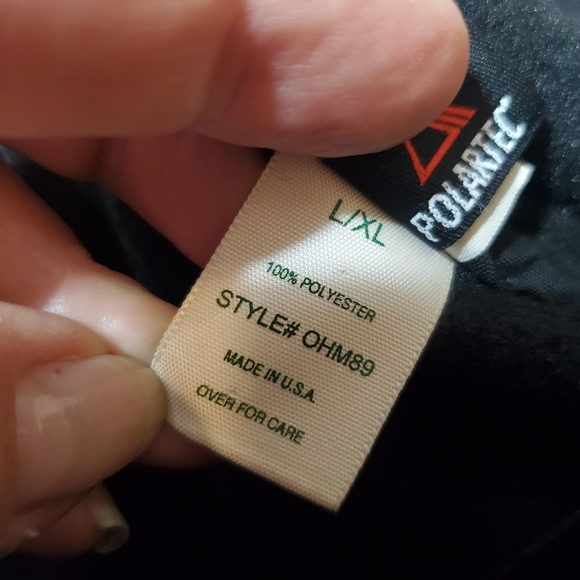 Vintage L.L. BEAN Polartec Fleece Ear Flaps Hat Black Size L/XL - Picture 10 of 11